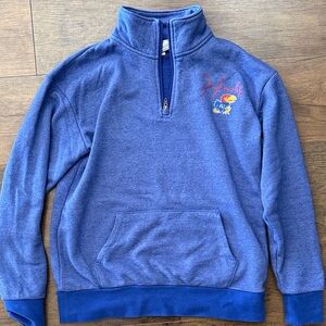 Blue Quarter-Zip Men's Sweater